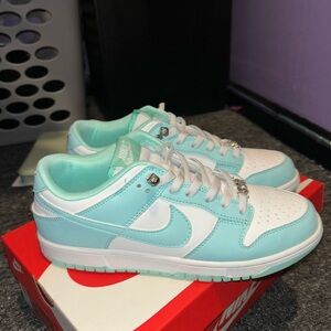 Nike Women's Sneakers in Light Blue and White
